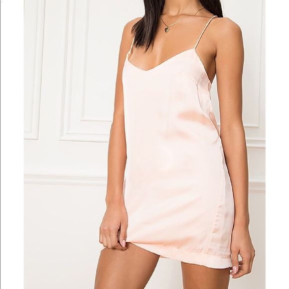 Superdown- Revolve Alexis Mini slip Dress in Blush size XS - Picture 1 of 14